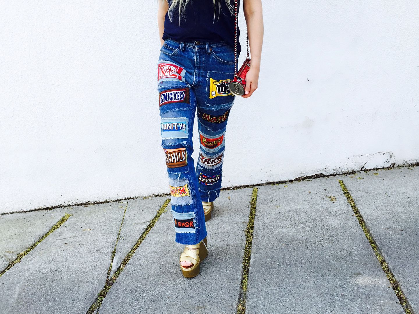 Beckerman Blog Chocolate Bar DIY JEANS!